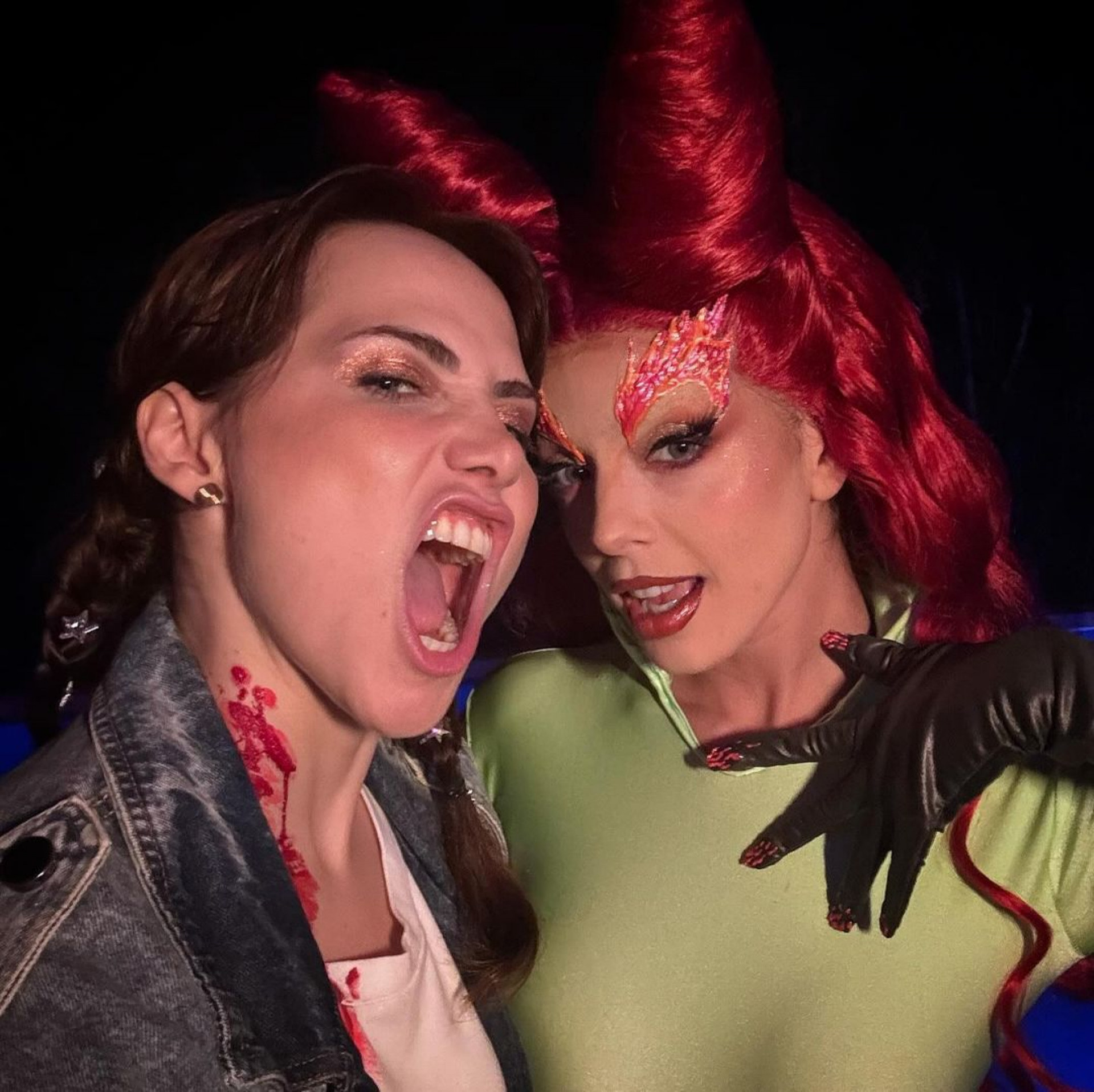 Letícia Colin posa ao lado de Giovanna Lancellotti no Halloween - Reprodução/Instagram