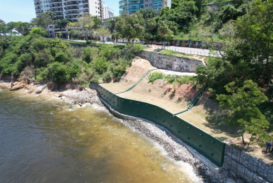 Obra de contenção de encosta na Boa Viagem é concluída