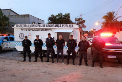 Unidade de policiamento móvel reforça segurança na localidade Arroz