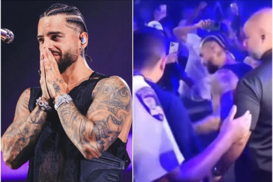 Vídeo: Maluma se irrita e é acusado de agredir fã em show