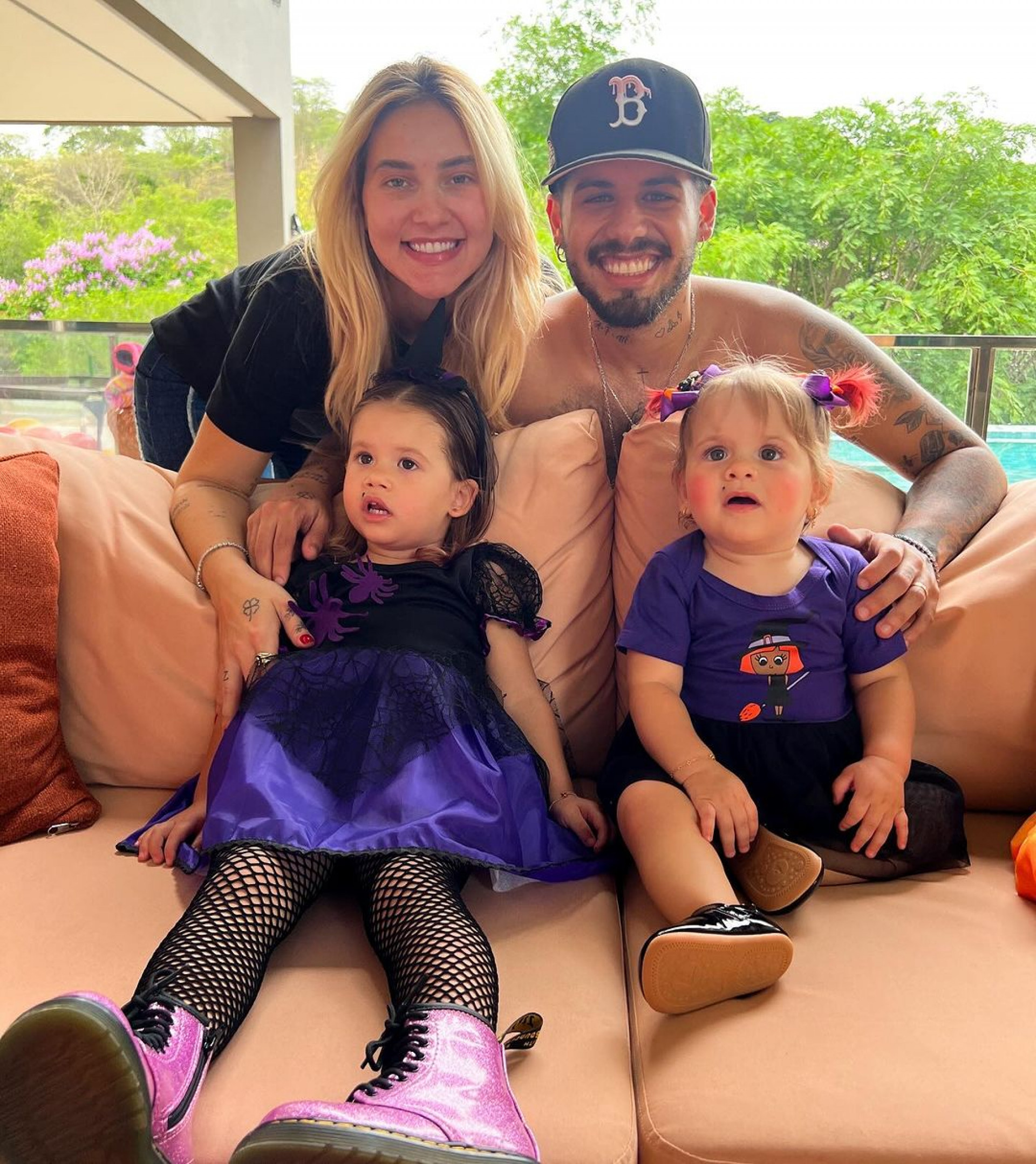 Virginia Fonseca, Zé Felipe e suas filhas  - Reprodução / Instagram 