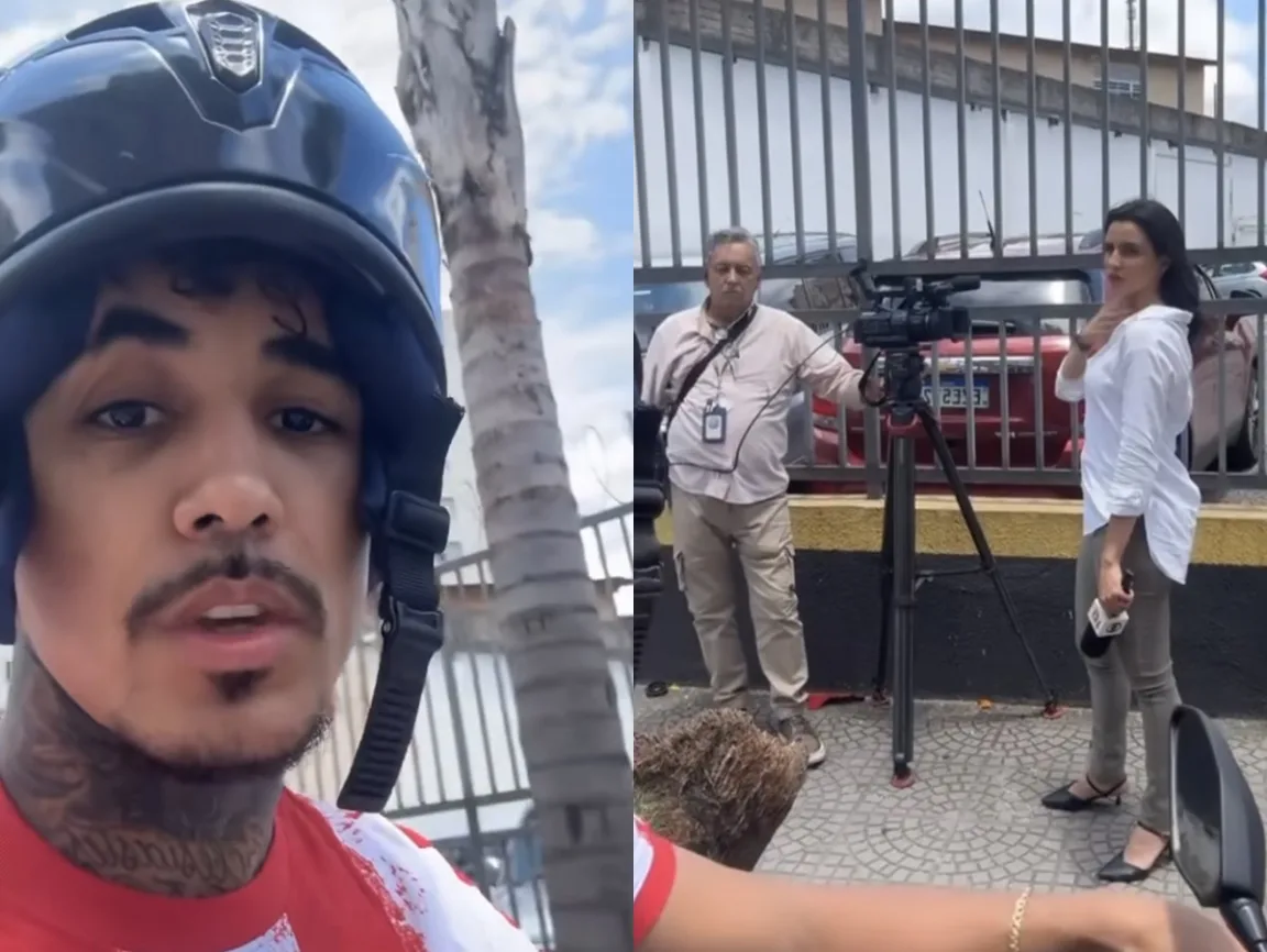 Livinho viraliza ao pedir para repórter da Globo que cobria acidente entrevistá-lo