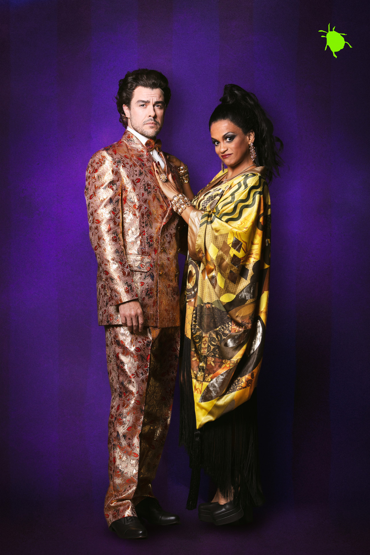 Joaquim Lopes e Flávia Santana estão em 'Beetlejuice, o musical' - Divulgação/Leo Aversa