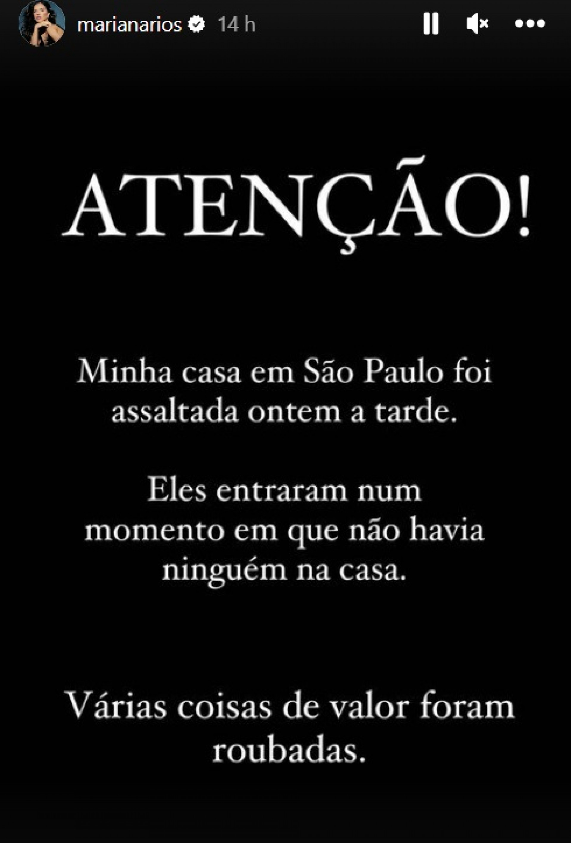 Mariana Rios fala sobre assalto em sua casa - Reprodução do Instagram