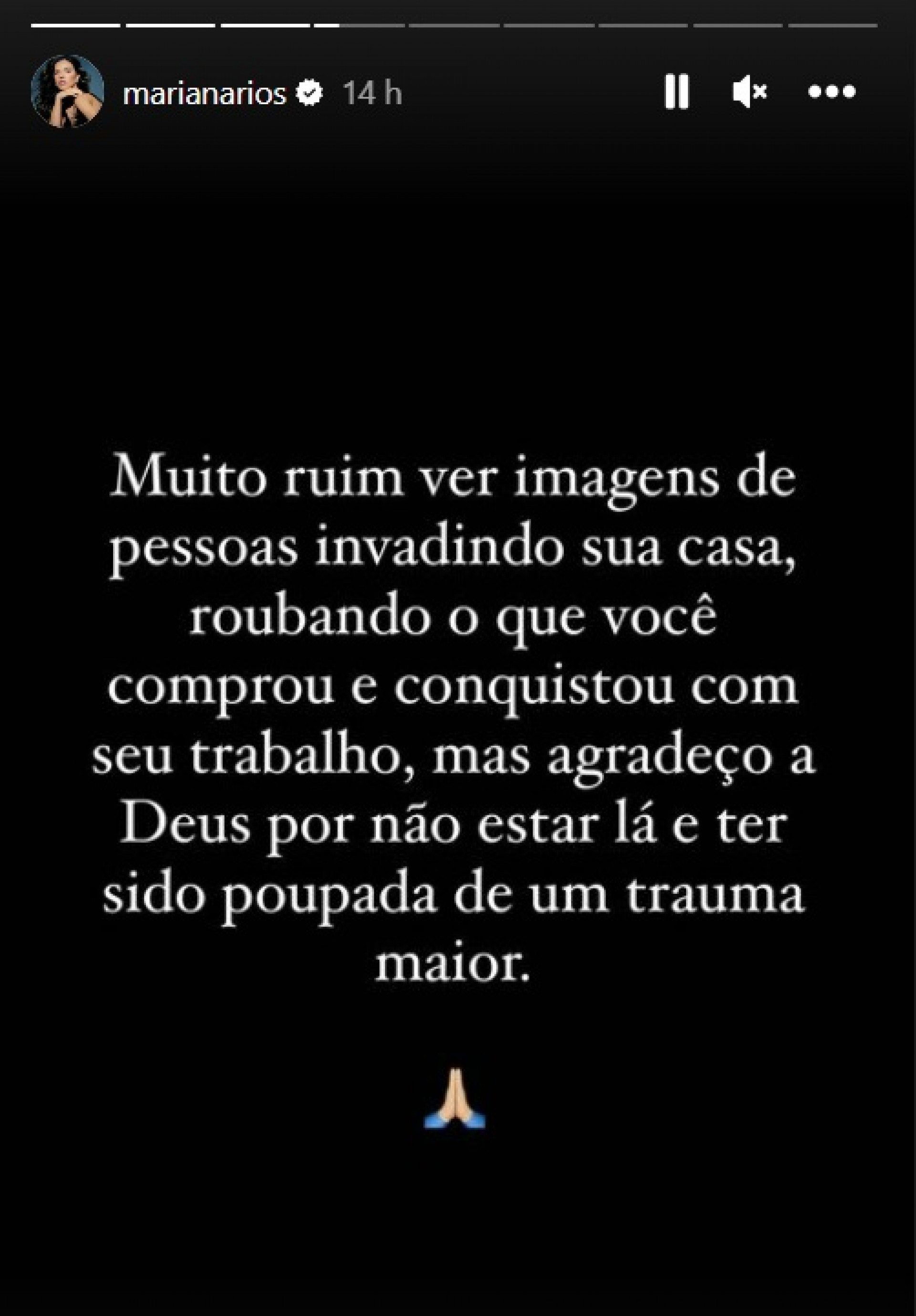Mariana Rios fala sobre assalto em sua casa - Reprodução do Instagram