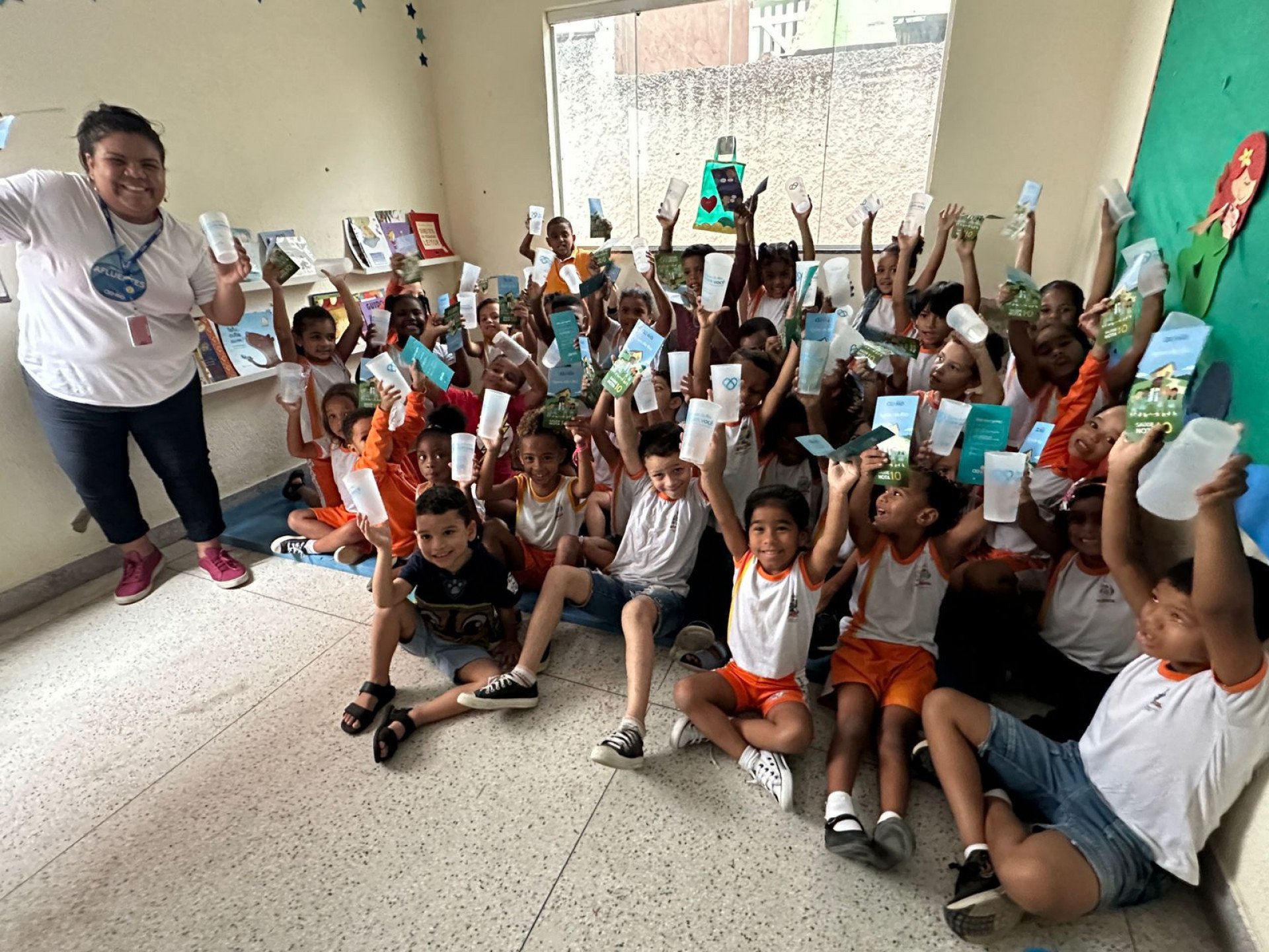 A Águas do Rio está realizando uma série de atividades para o público mirim das escolas municipais e estaduais nos municípios da Baixada Fluminense - Divulgação
