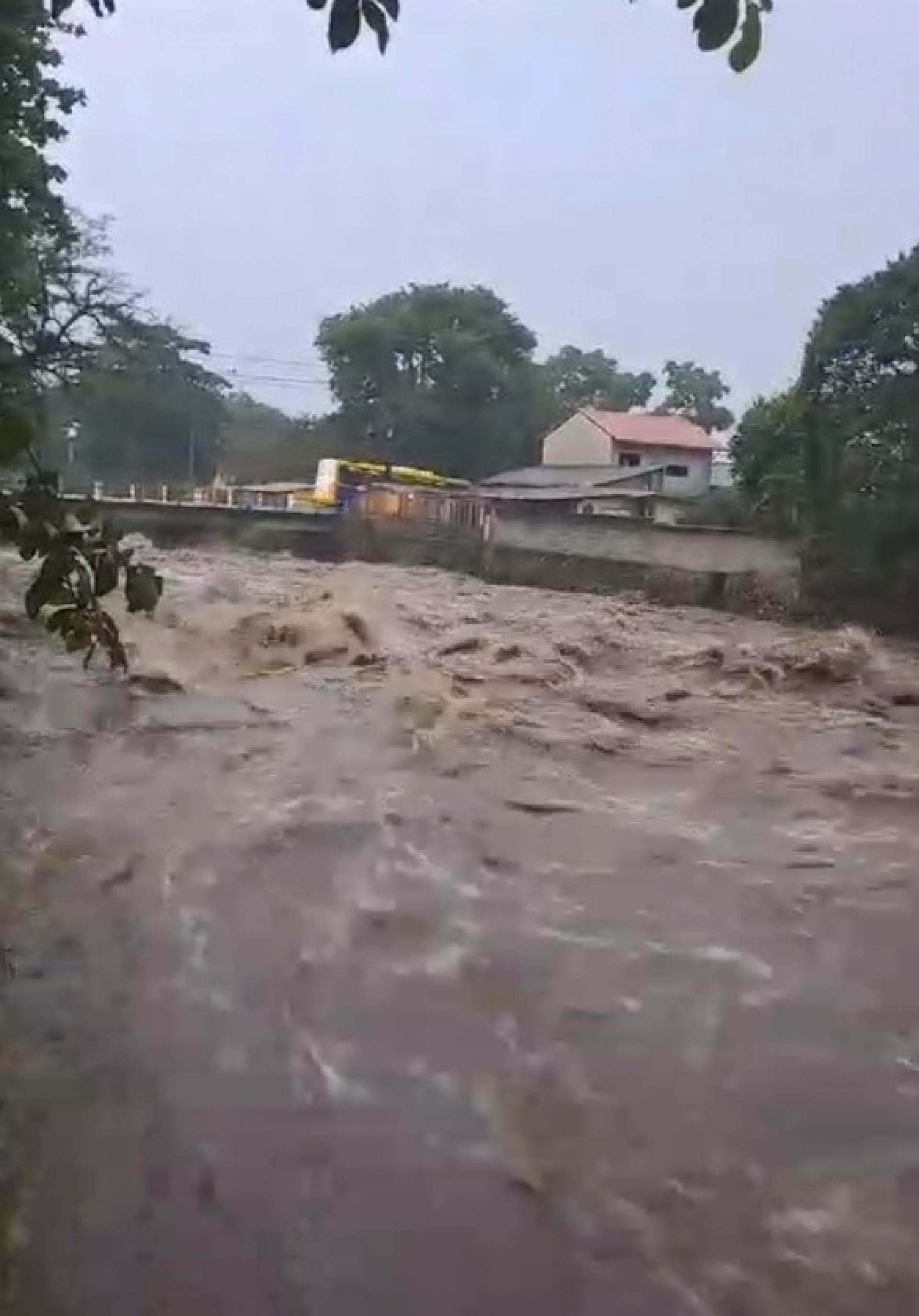 Cabeça d\'água no Rio Soberbo, na altura do Centro de Guapimirim