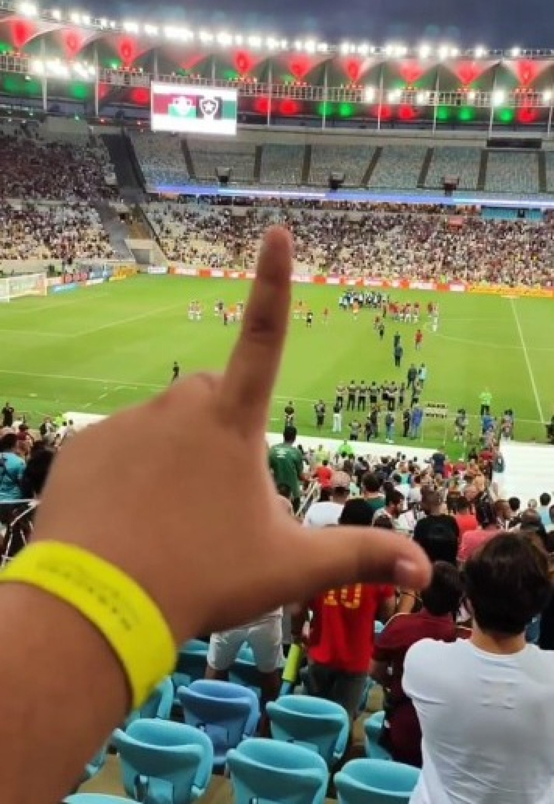 Maicol Llano em jogo do Fluminense - Arquivo Pessoal