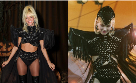 Bruna Marquezine se fantasia de Xuxa com figurino original usado pela apresentadora nos anos 90