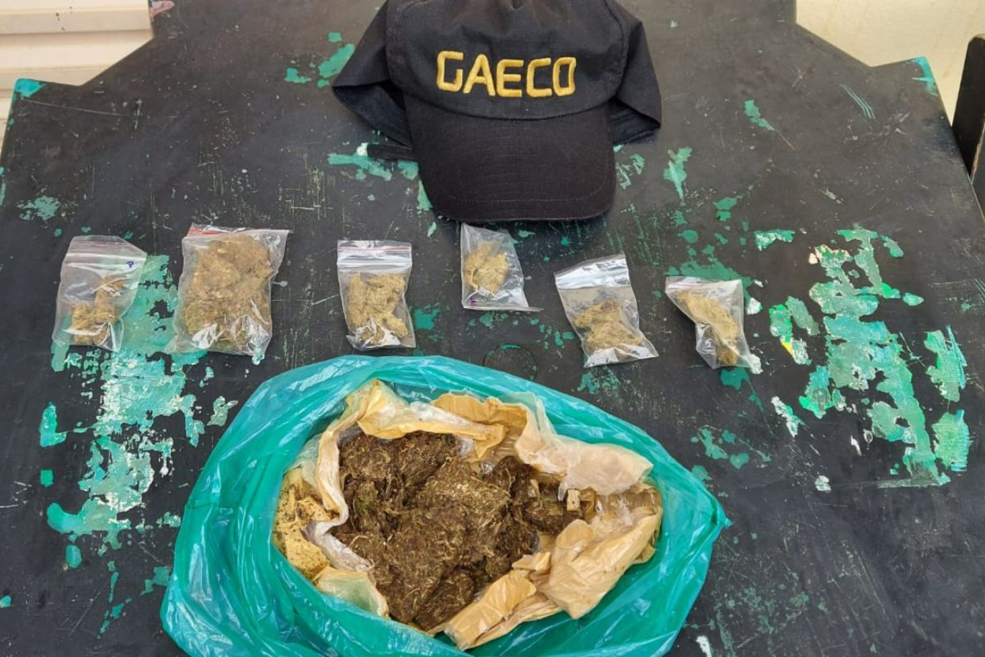 Droga apreendida durante operação no Mato Grosso do Sul na terça-feira, 31 - MPMS