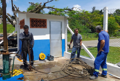Saae de Barra Mansa realiza manutenção emergencial em Rialto