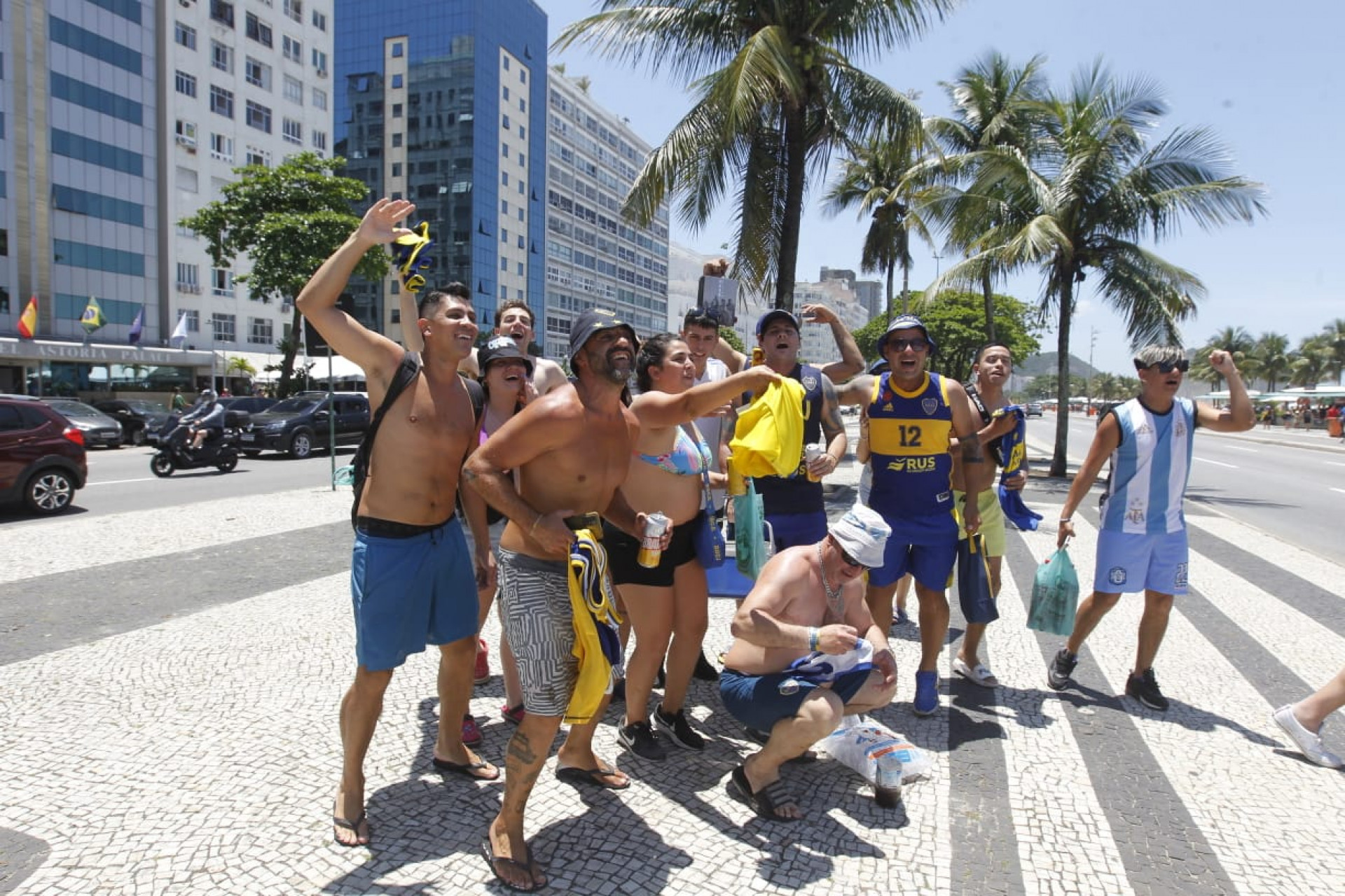 Torcedores argentinos vieram ao Rio para assistir a final da Libertadores - Reginaldo Pimenta/Agência O Dia