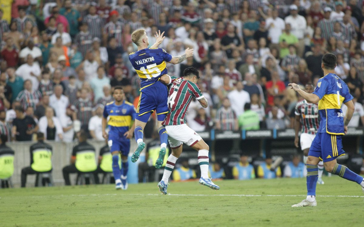 Partida entre Boca Juniors(ARG) x Fluminense (BRA) pela final da Libertadores da America no Maracanã neste sábado(04). Foto: Reginaldo Pimenta/Agência O Dia