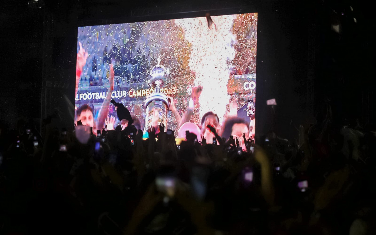 Torcedores do Fluminense comemoram vitória - Renan Areias/Agência O DIA