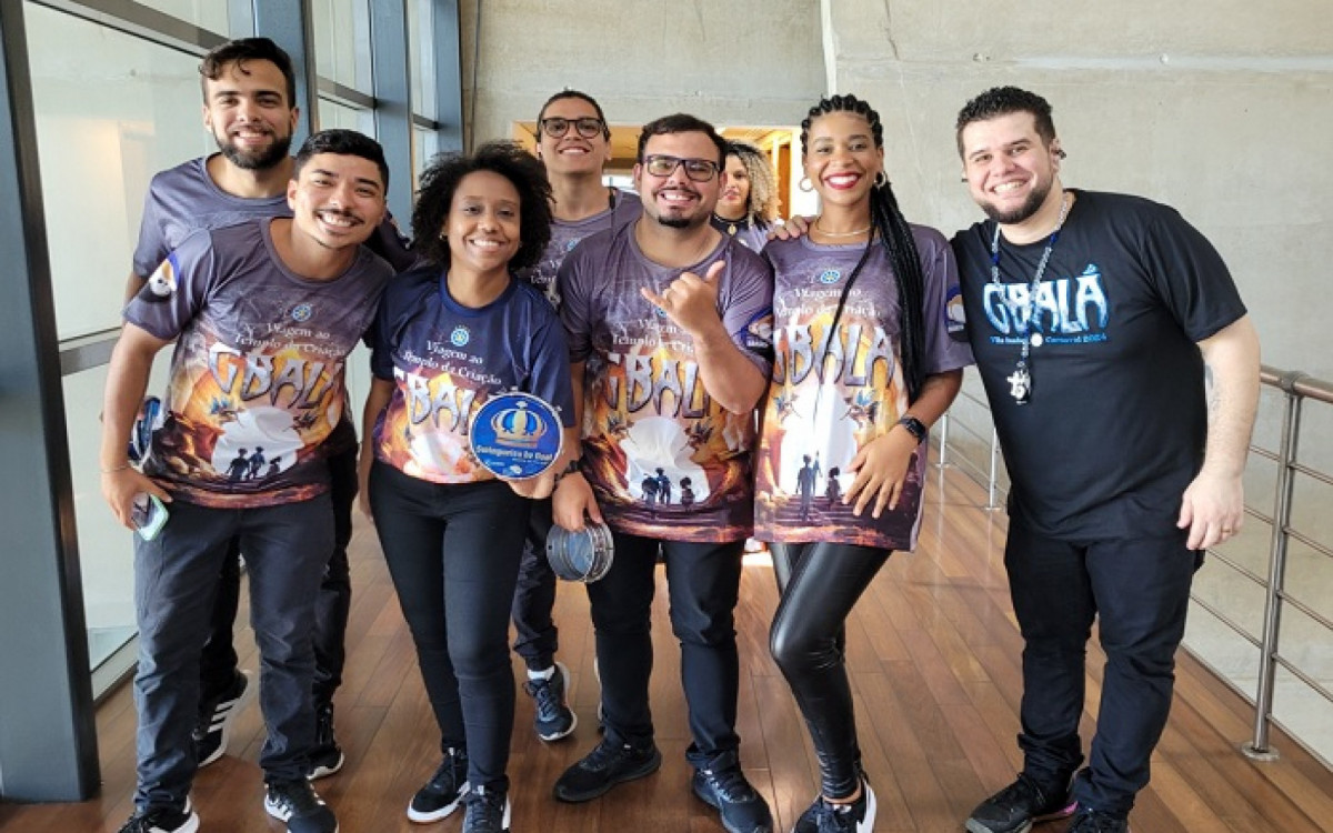 Integrantes da Vila Isabel curtiram a gravação do samba para o desfile de 2024 na Cidade das Artes