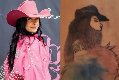 Ana Castela reage à tatuagem inusitada feita por fã em sua homenagem: 'Igual'