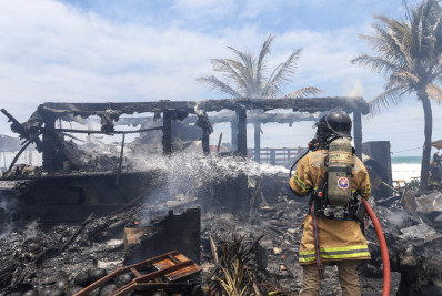 'Só recebi pensamento positivo', conta dono de quiosque incendiado na Barra