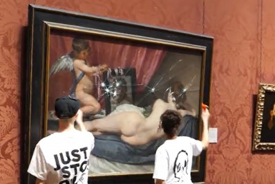 Ativistas atacam quadro de pintor espanhol Velázquez em Londres