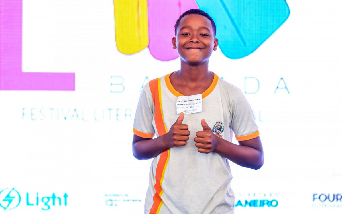 Kauã Henrique gostou de participar da FLIC e se encantou com as apresentações