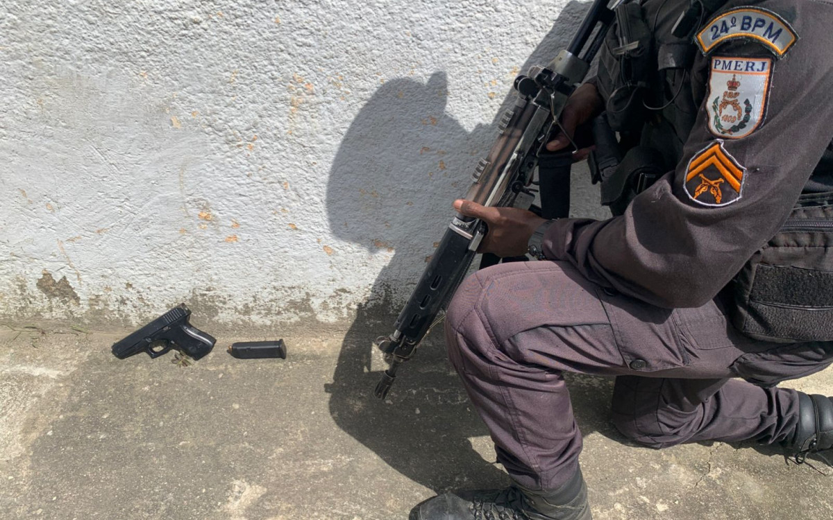Pistola apreendida durante operação