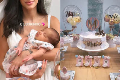 Mavie, filha de Neymar e Bruna Biancardi, ganha festa de 'mesversário' surpresa