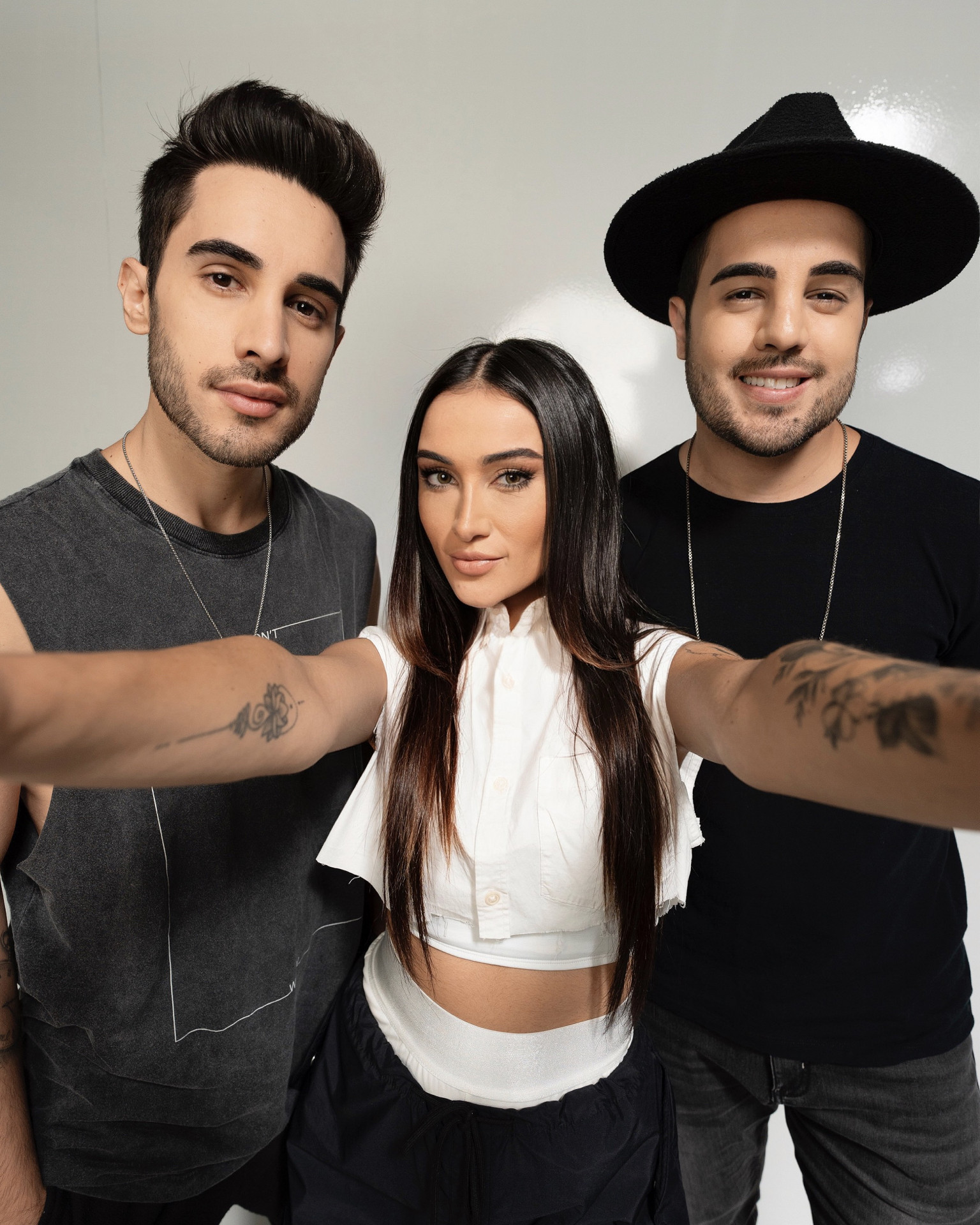 Diogo, Gabi e Rodrigo, do trio Melim: os irmãos vão seguir carreira solo após o fim do grupo - Paulo Gonçalves / Divulgação