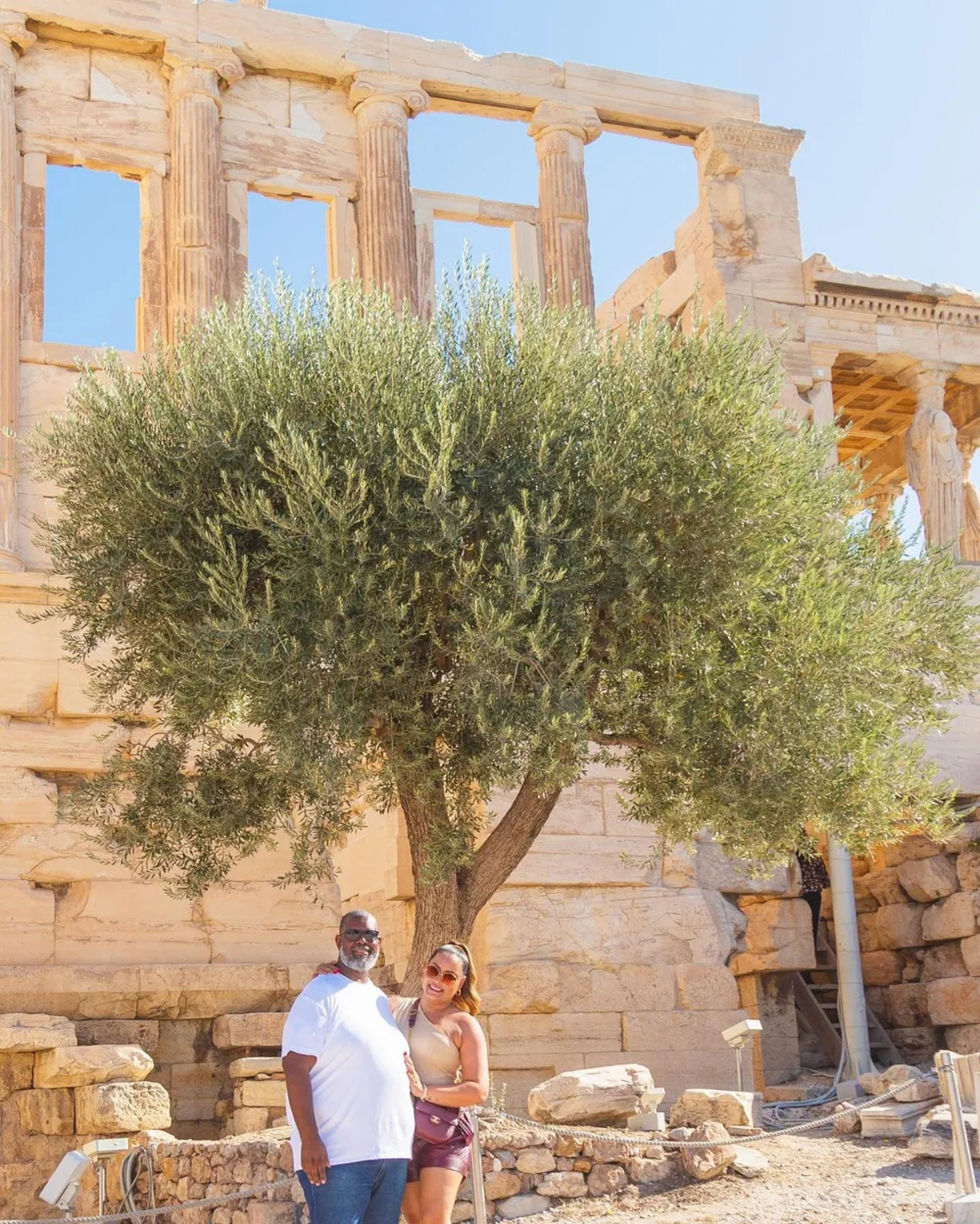 Péricles e mulher durante viagem à Grécia - Reprodução / Instagram