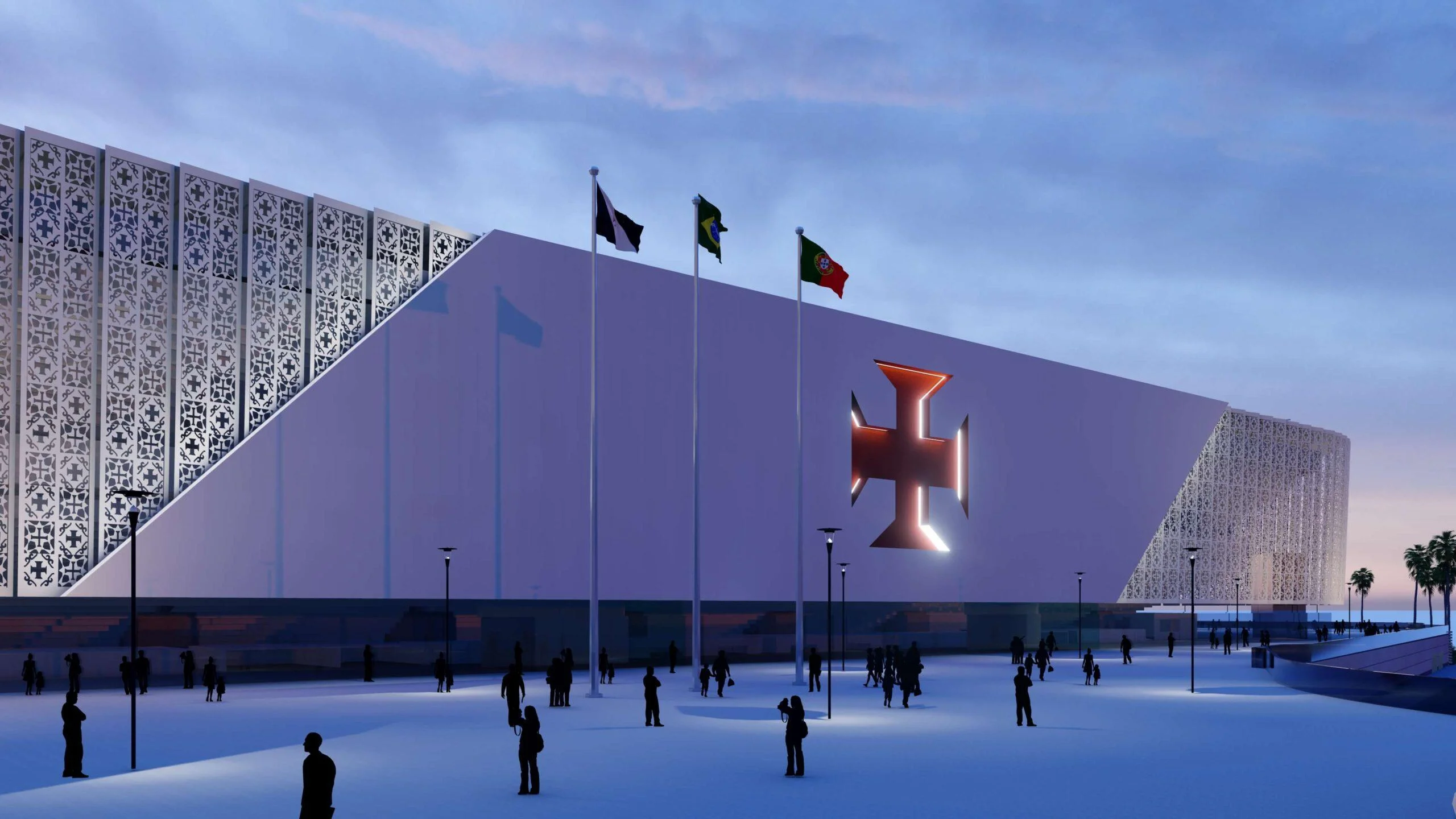 Setor leste de São Januário terá enorme cruz de malta