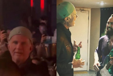 Dupla de Jorge, Mateus mostra encontro com baterista do Red Hot Chili Peppers 