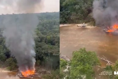 PF e Ibama destroem 38 dragas, barcos e rebocadores do garimpo ilegal no Vale do Javari