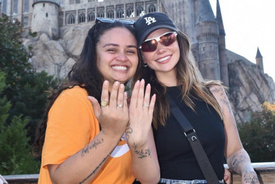 Marcela Mc Gowan pede Luiza Martins em casamento: 'Selando um compromisso'