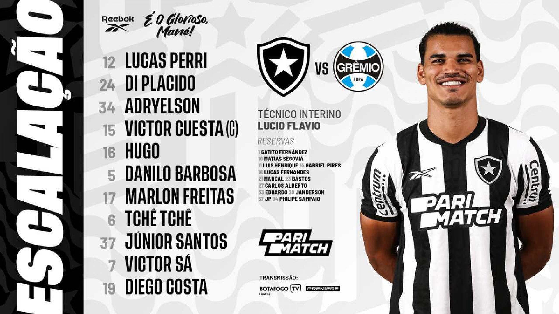 Botafogo pode não ter lateral-esquerdo para enfrentar o Santos