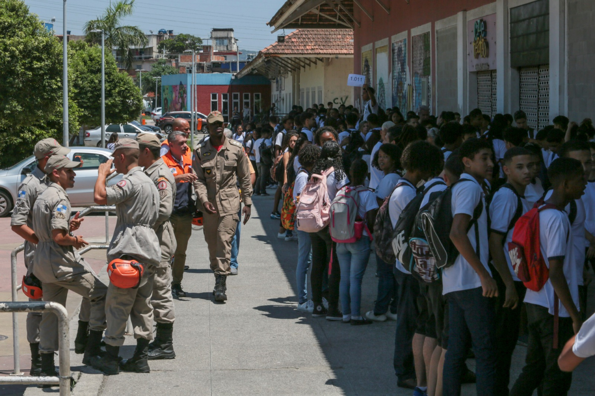 O propósito do treinamento foi de capacitar a comunidade escolar, tornando uma difusora de informações cruciais que podem contribuir para a segurança - Ricardo Cassiano/CBMERJ