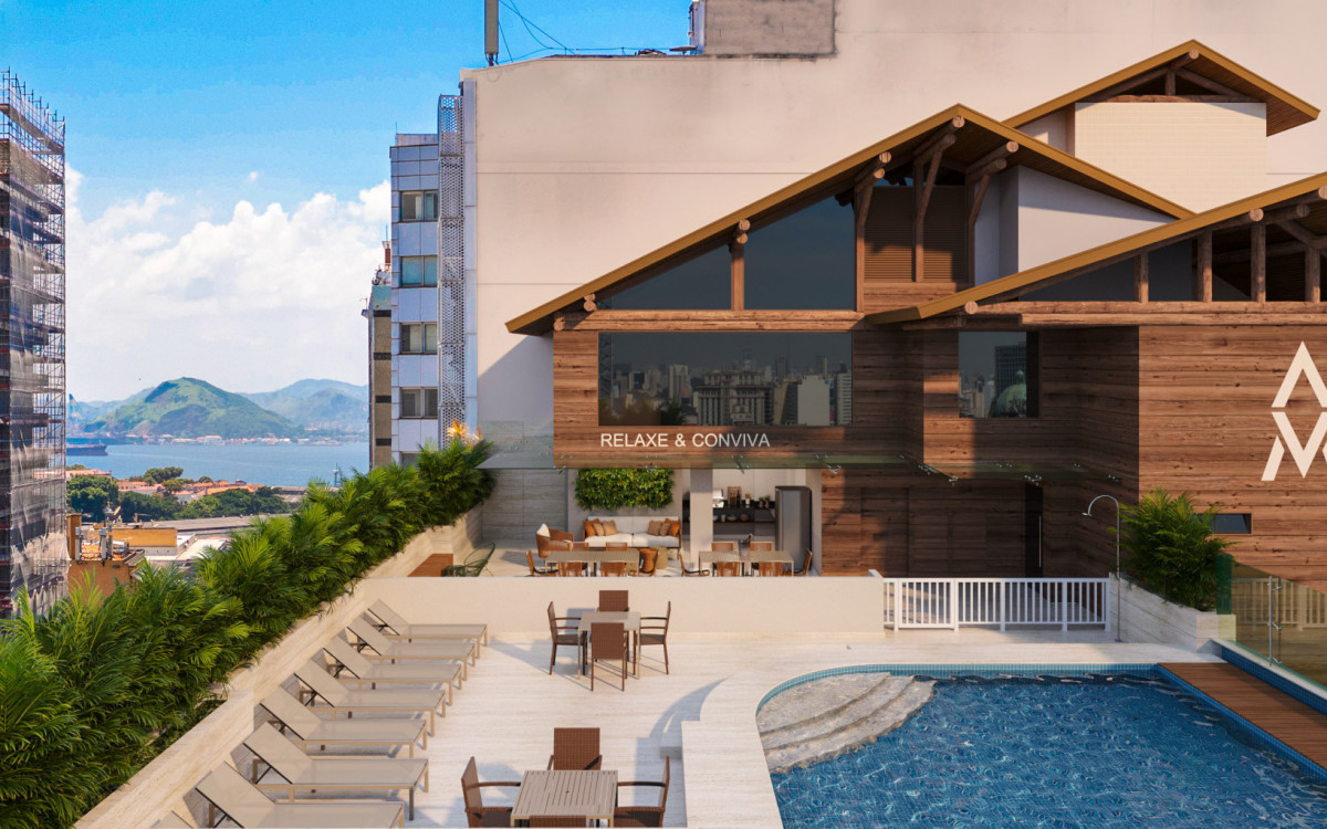 Rooftop de empreendimento pelo Reviver Centro 2 que será lançado pronto para morar