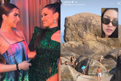 Juliette flagra Jade Picon em sessão de fotos na praia