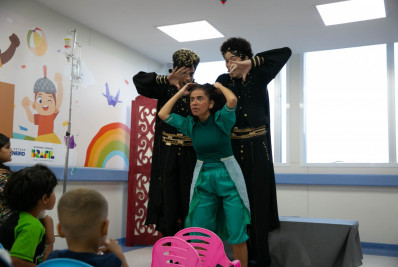 Hospital de Saracuruna recebe projeto dos Doutores da Alegria