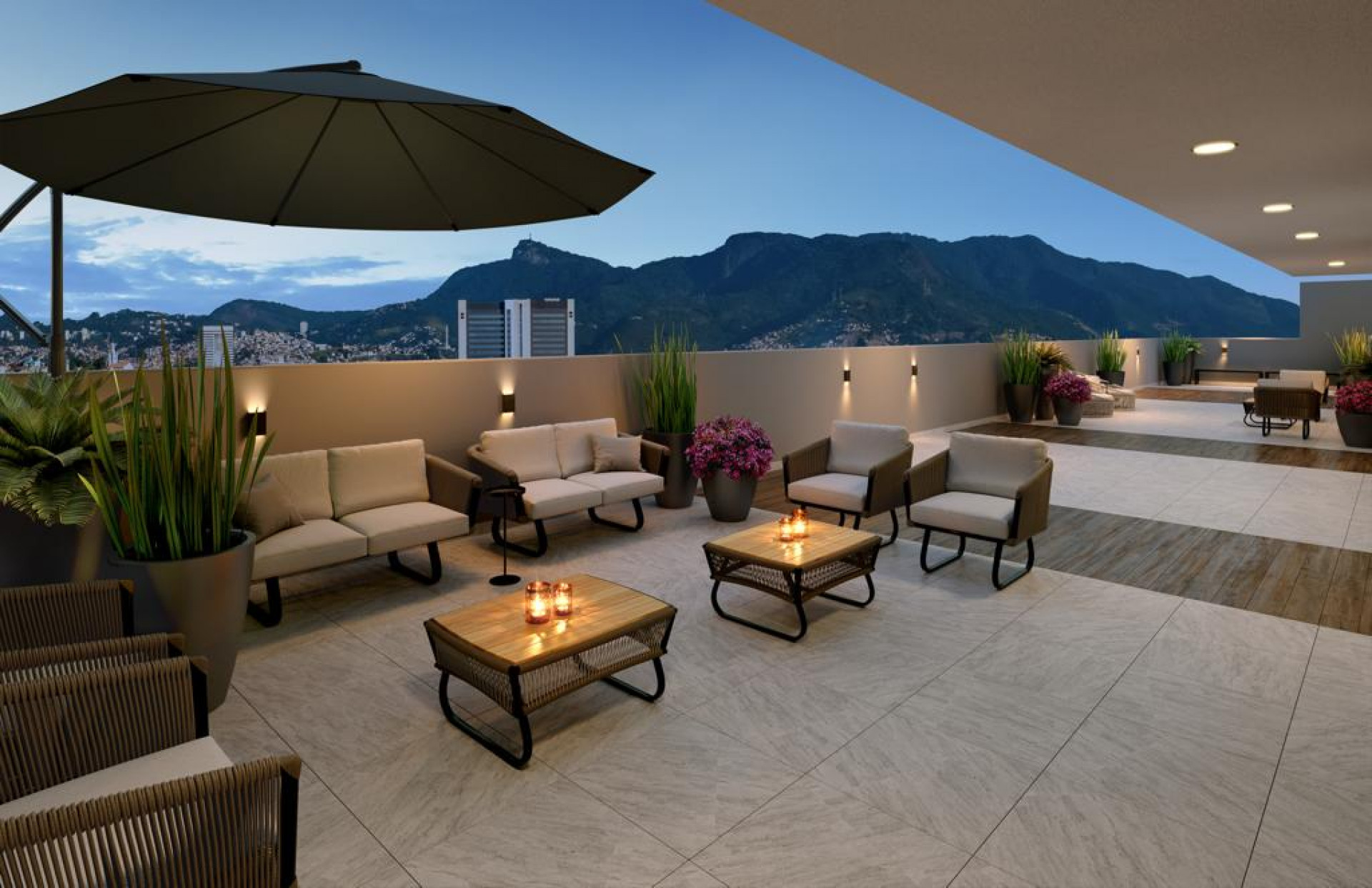 Lazer na cobertura &eacute; um dos destaques de residencial que foi lan&ccedil;ado no Porto Maravilha - Divulga&ccedil;&atilde;o