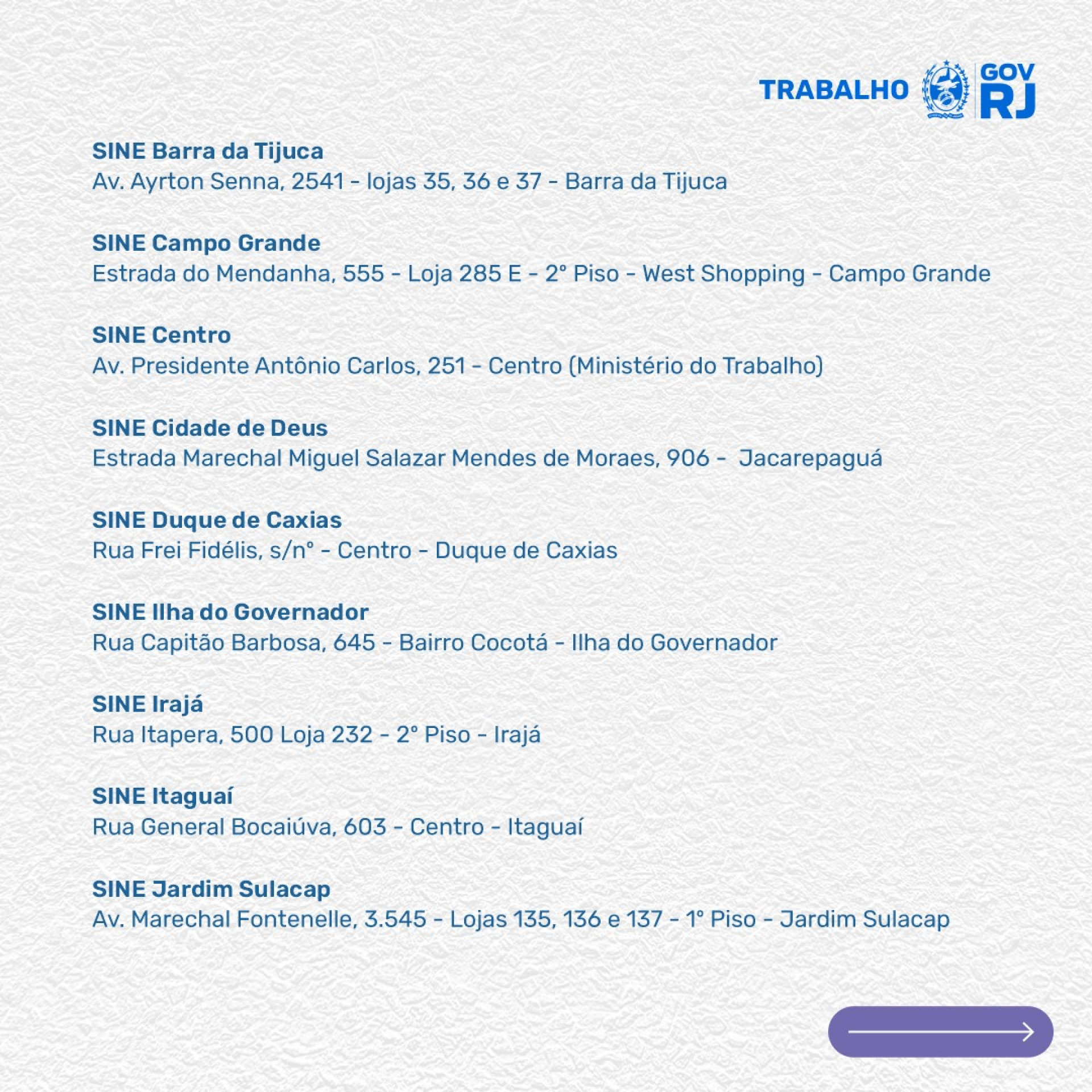 Postos do Sine estão distribuídos por toda a cidade - Divulgação
