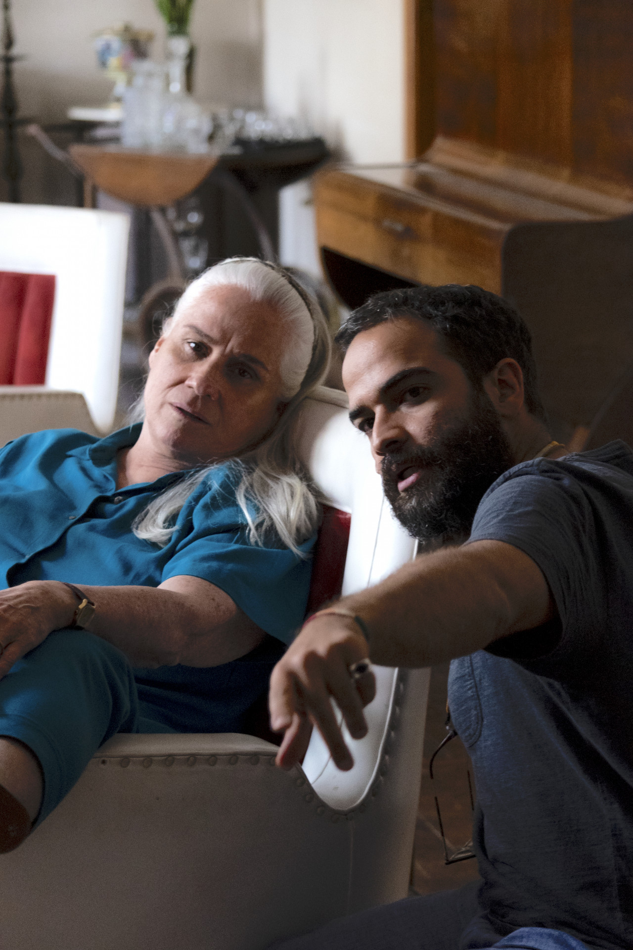 Vera Holtz e o diretor de 'Tia Virgínia', Fabio Meira - Vivi Gianquita/Divulgação