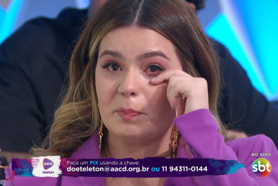 Após se irritar com comentários maldosos sobre a filha, Viih Tube vai às lágrimas no Teleton