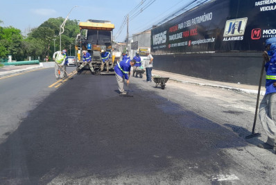 Volta Redonda: asfaltamento segue na Beira-Rio e tem início no bairro Voldac