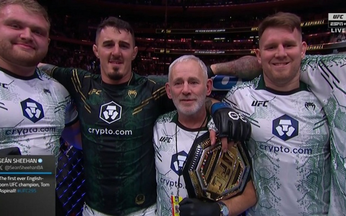 Tom Aspinall (de preto) é o atual campeão interino dos pesados