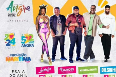 Ludmila comanda o show da virada dando boas vindas ao ano novo em Angra