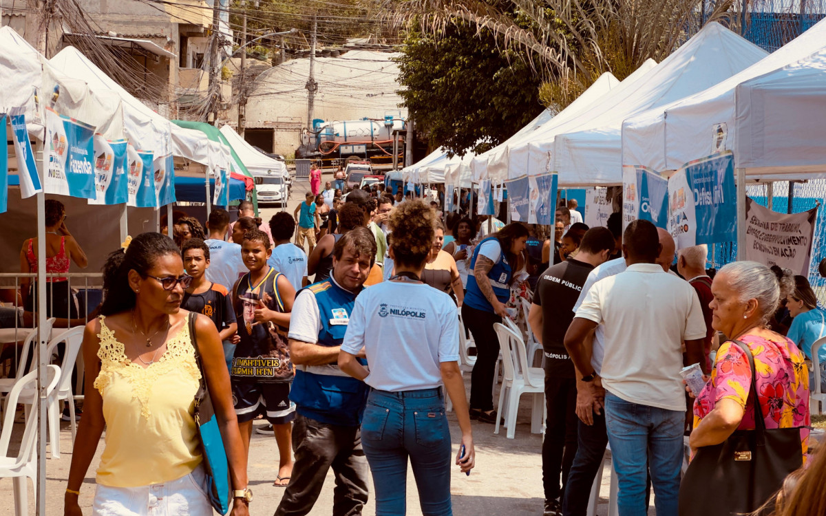 Foram mais de 20 serviços ofertados para a população