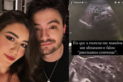 Felipe Neto se surpreende ao receber foto de ultrassom da namorada