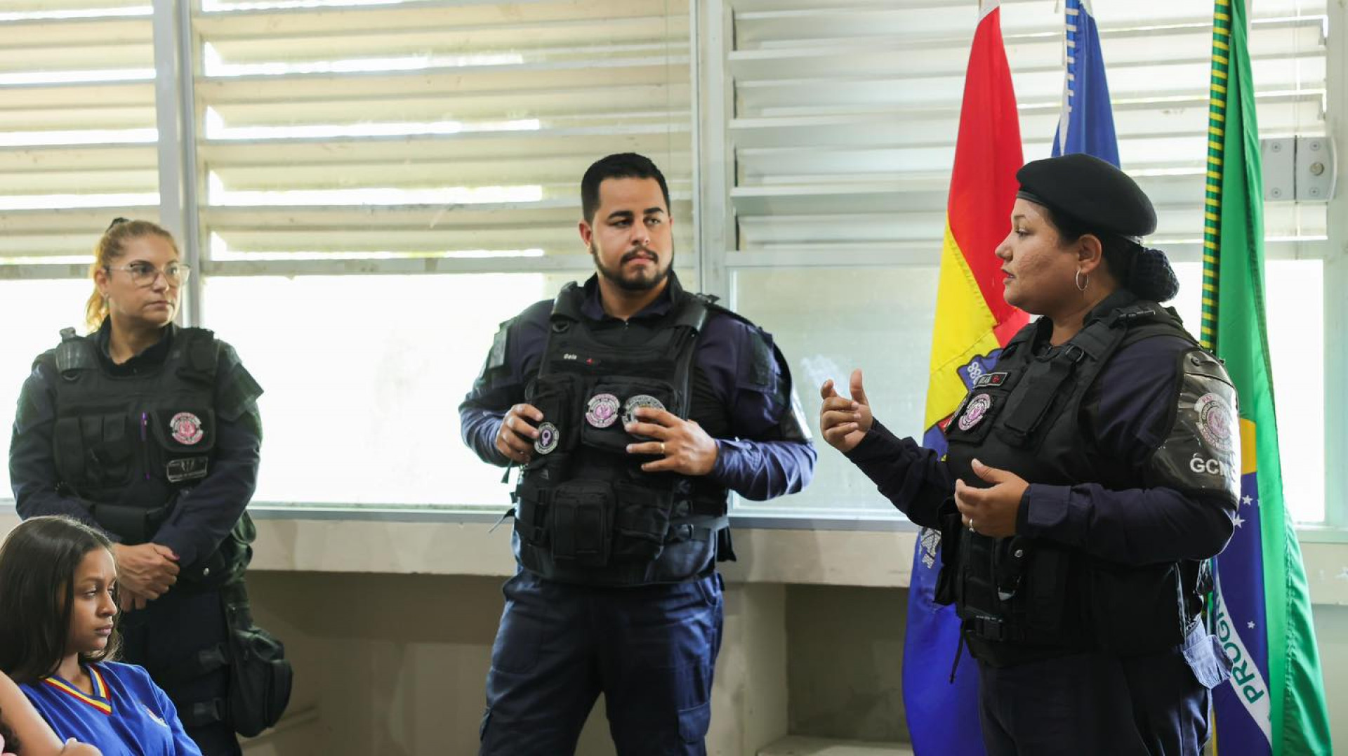 CEAM e Patrulha Maria da Penha fazem palestra com alunos em Barra de São João - Foto: Divulgação