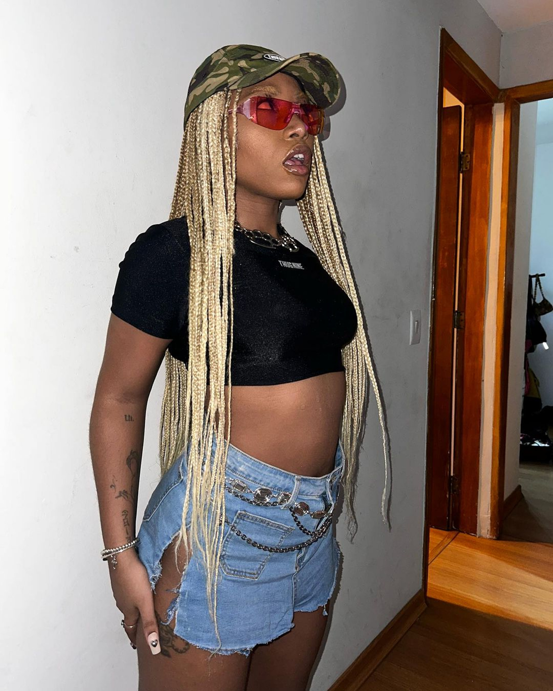 A rapper Ebony viralizou com música em que critica rappers masculinos - Reprodução/Instagram