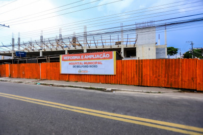 Prefeitura de Belford Roxo avança nas obras de ampliação do Hospital Municipal