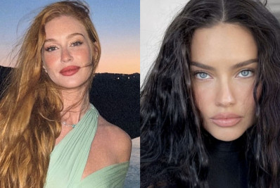Criticada por aparência, Adriana Lima ganha recado de Marina Ruy Barbosa: 'Doentio'