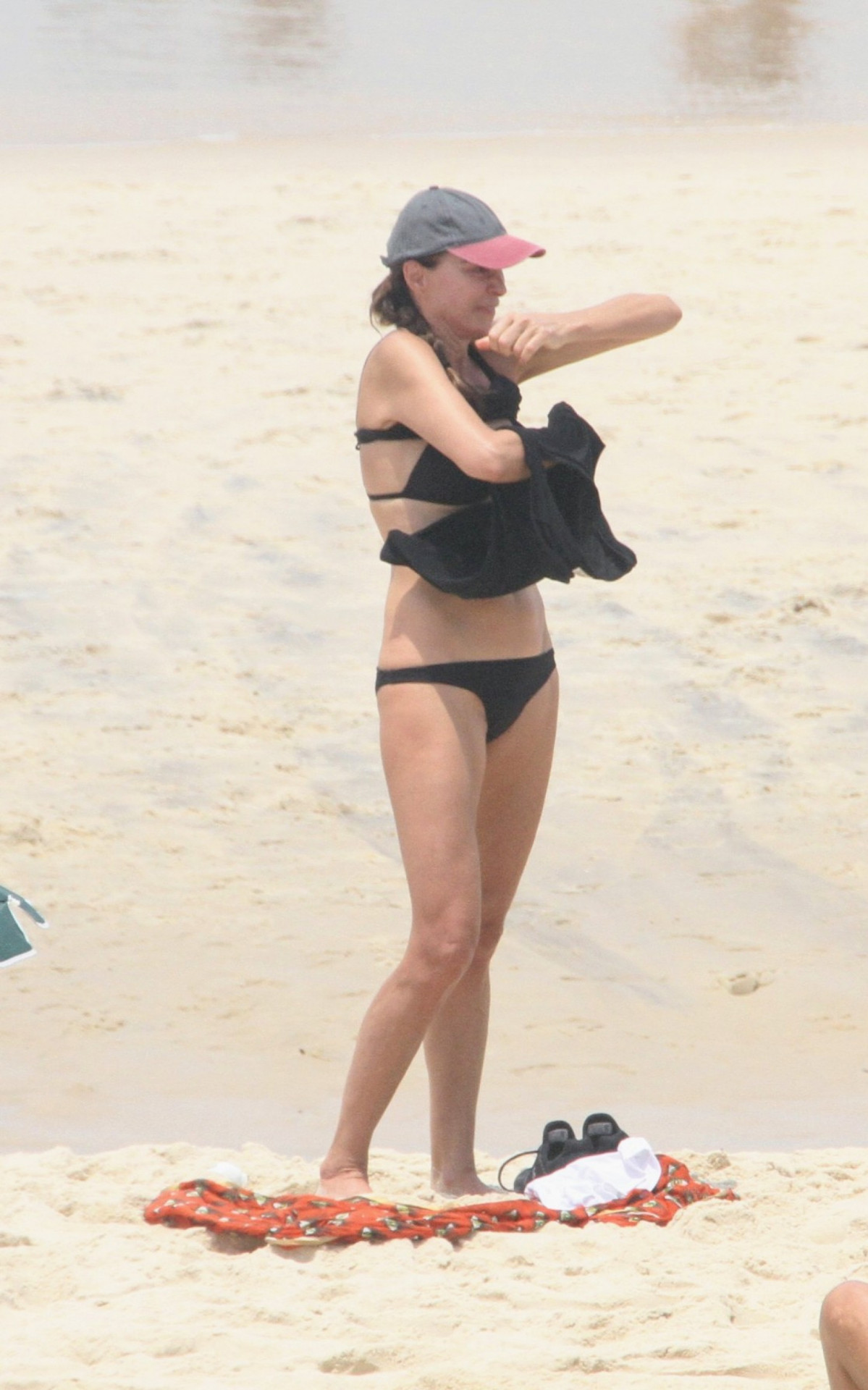 Mônica Martelli na praia de Ipanema - Dan Delmiro/Agnews